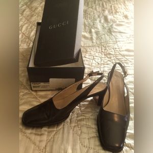 Vintage Gucci Slingback Heels Size 5